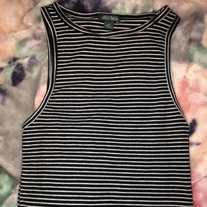 XS striped crop top